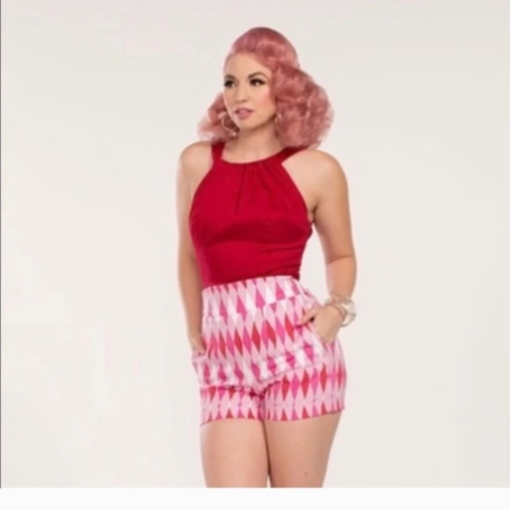 Pinup Girl Clothing Harley red tank Top XL PUG - Picture 3 of 9